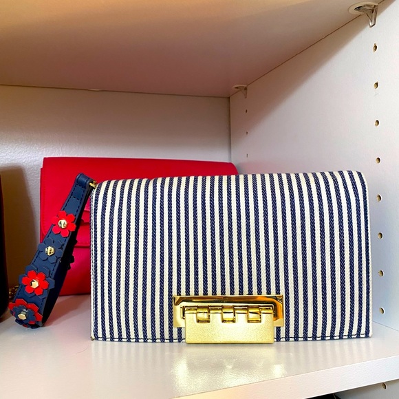 Zac Posen Handbags - Zac Posen Embellished Stripe Purse